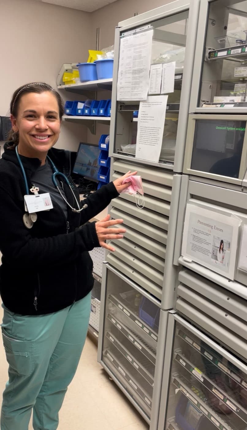 Emily in her nursing days